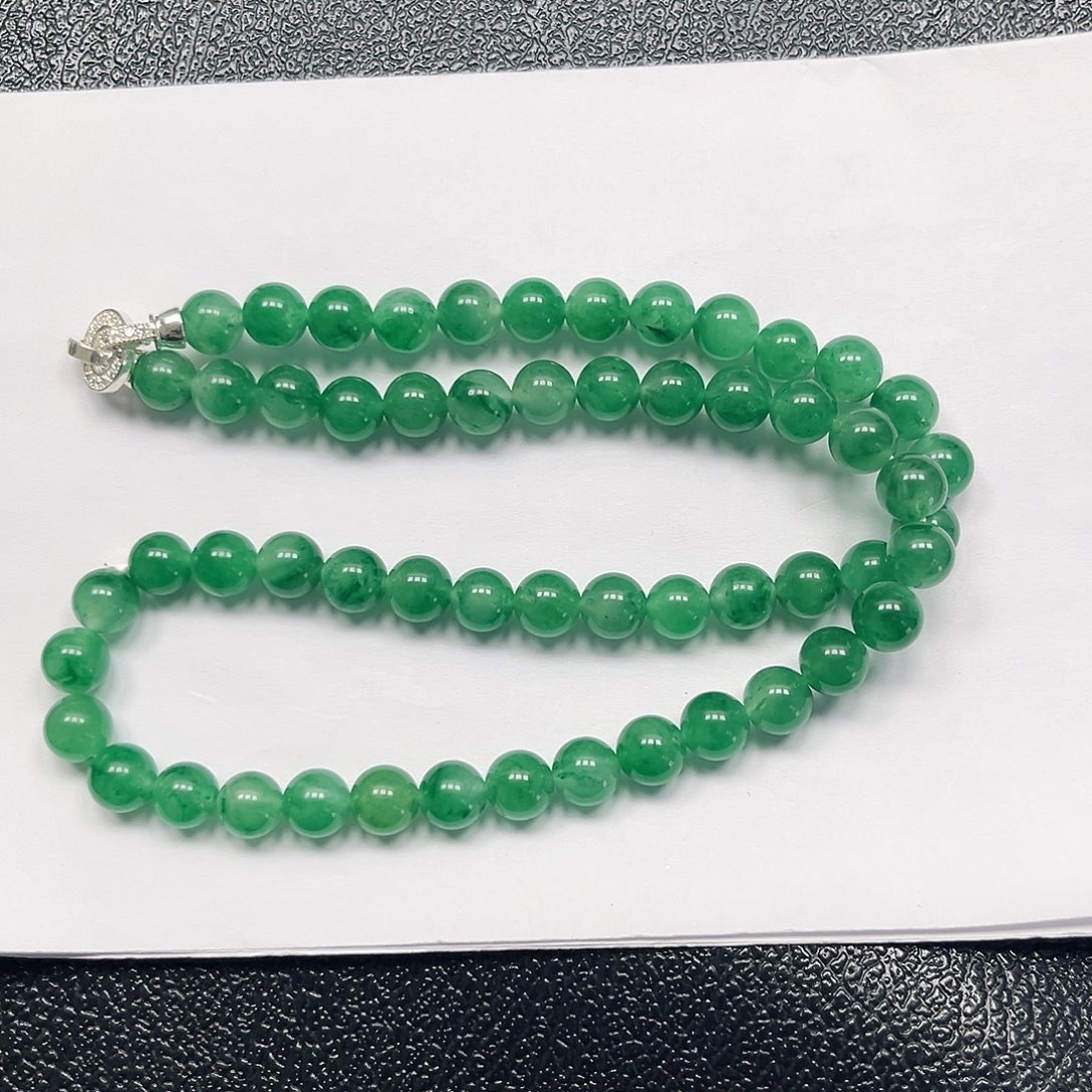 石英质玉手串未镶嵌长*项链7.7