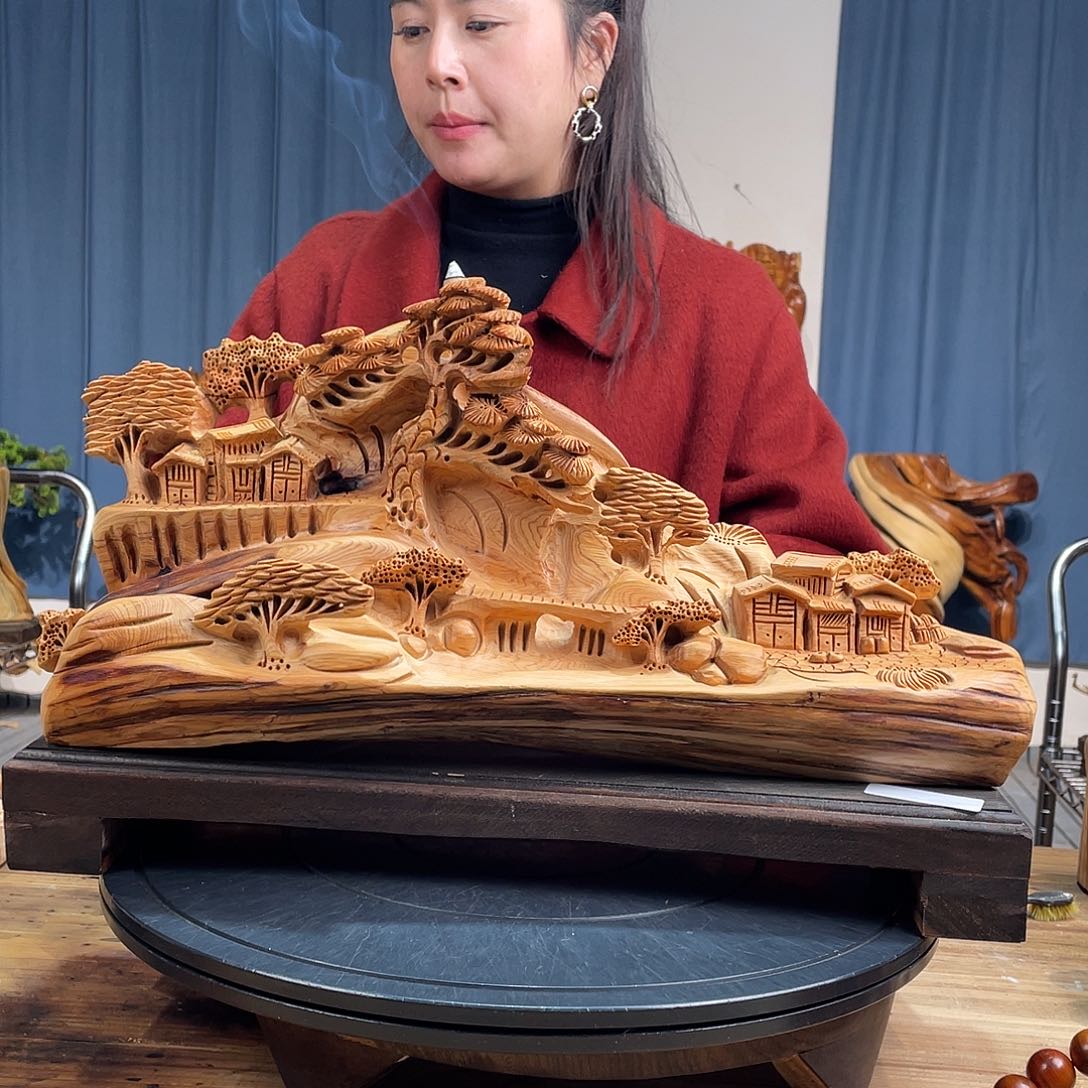 柏木（崖柏）山水倒流香送两盒香