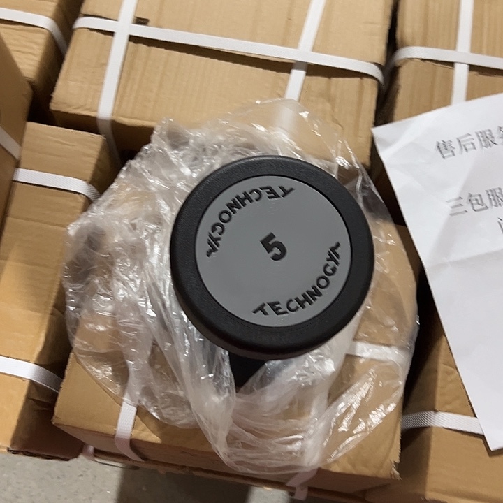 全新纯钢泰诺哑铃5公斤一对粉色