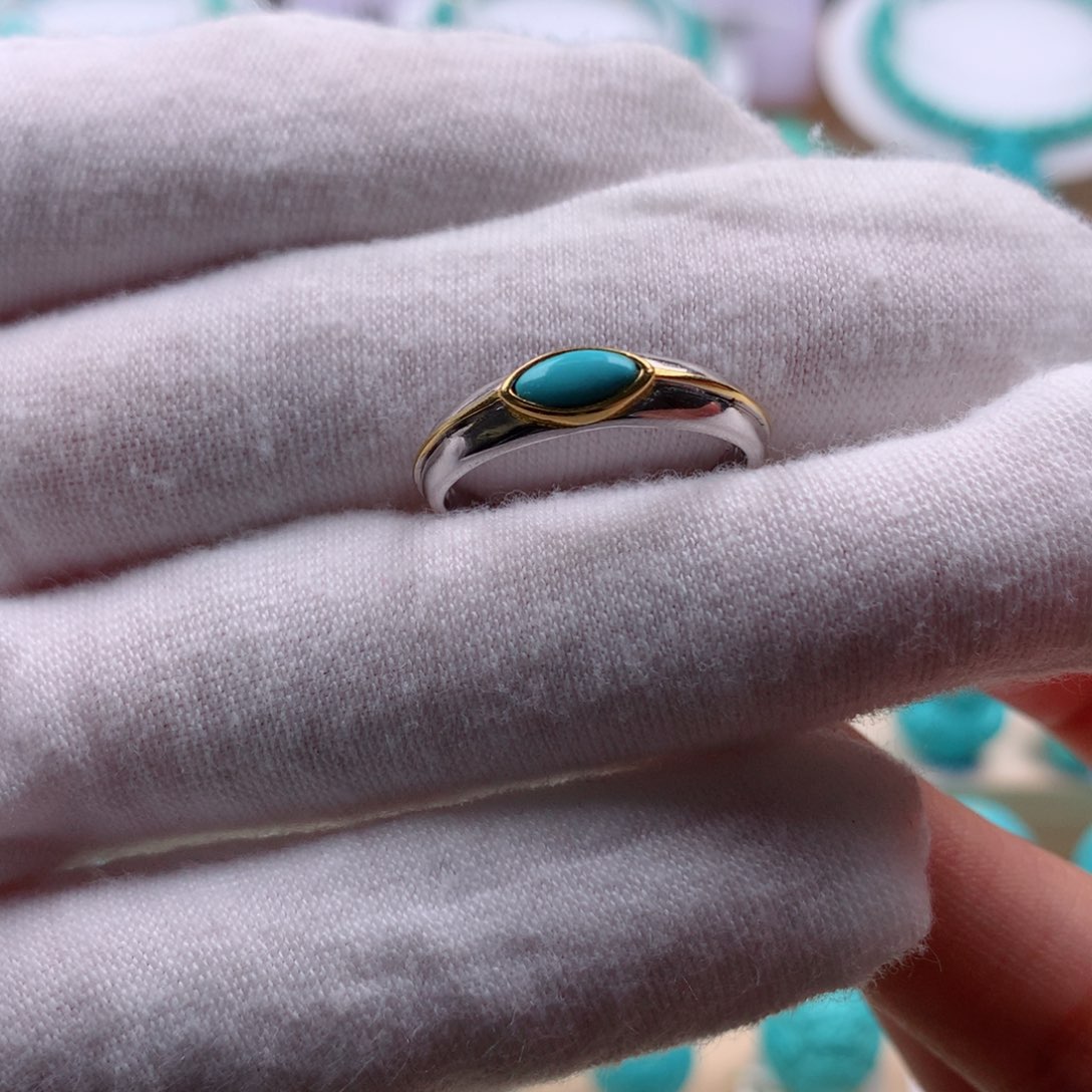 绿松石配饰银S925镶嵌