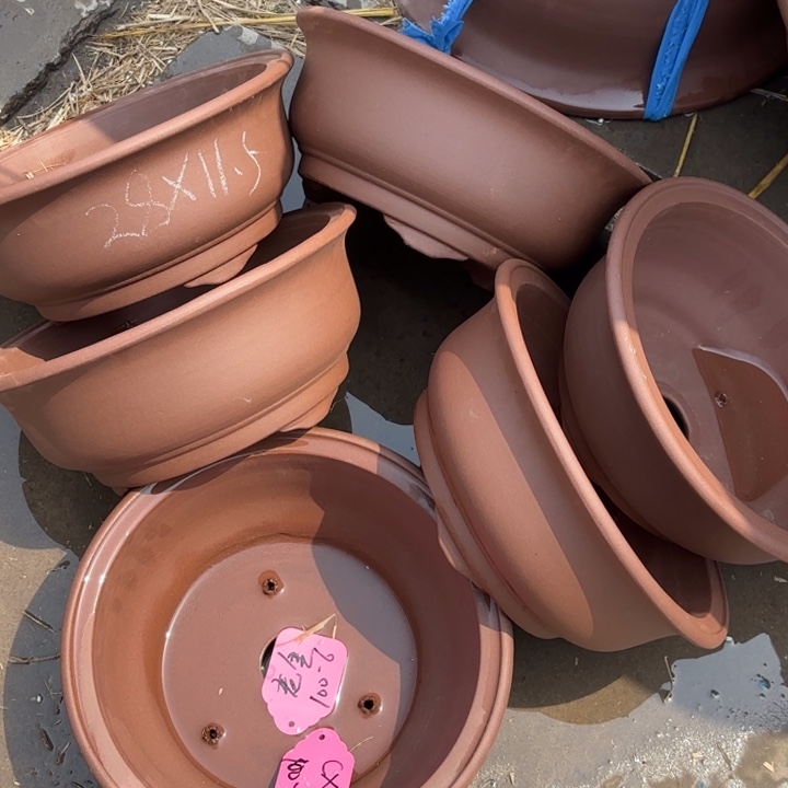 紫砂花盆   100-6。     28-11.5