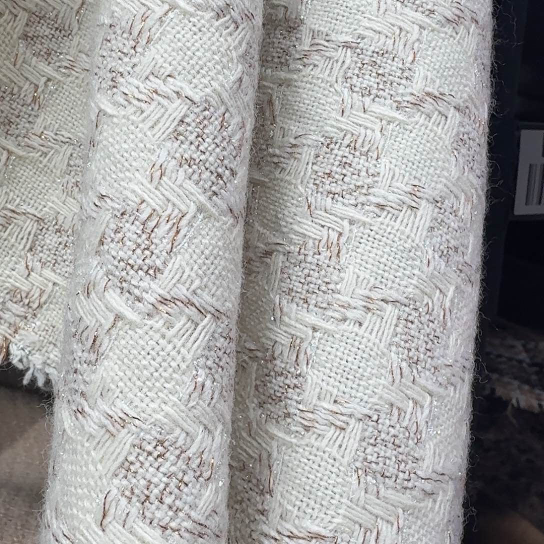 无纺布混纺HH35H2411羊毛交织小香风2米