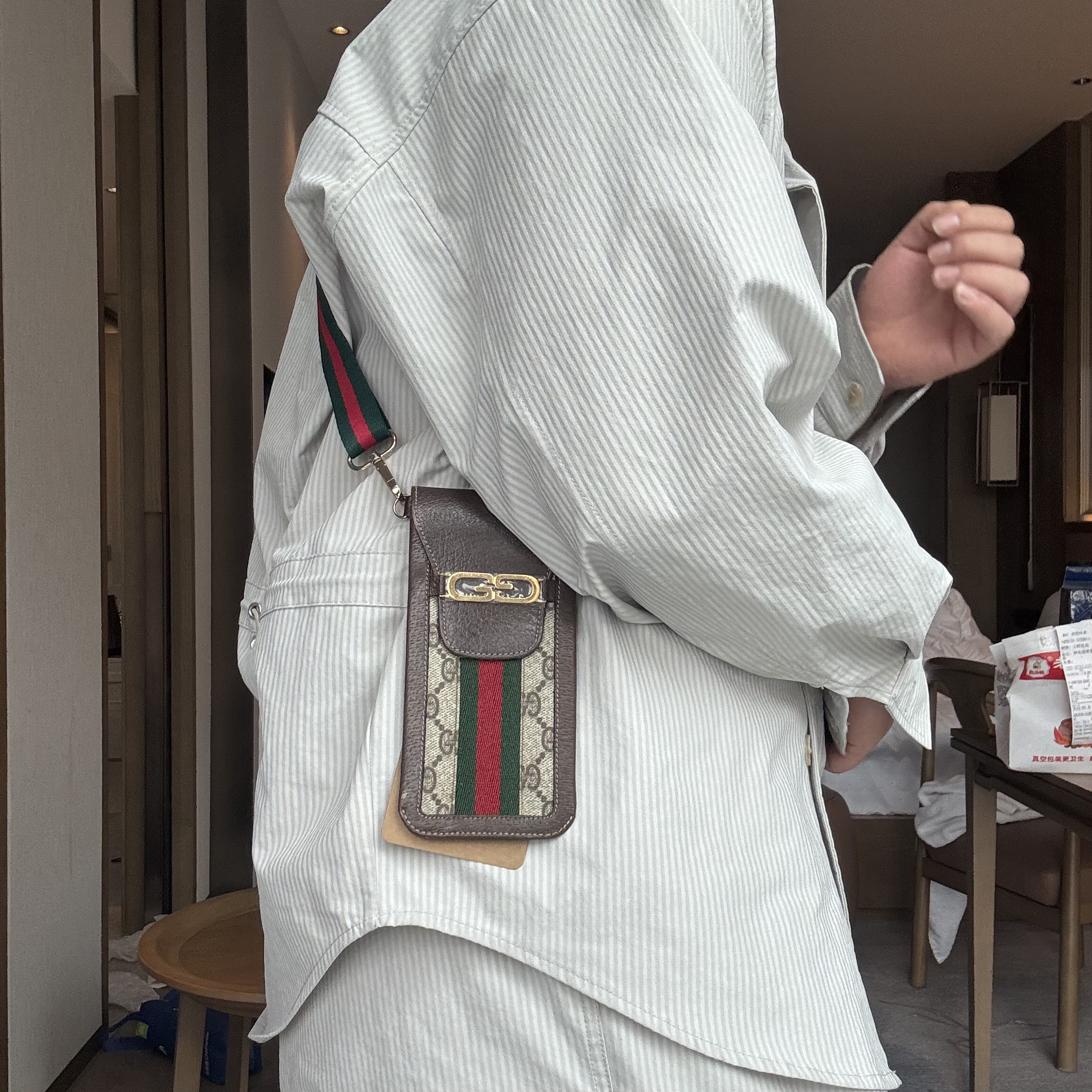 95新 GUCCI/古驰 冰冰中古/古驰【涛】斜挎包