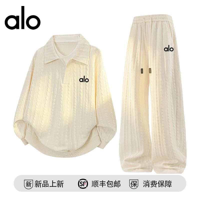 【品牌现货撤柜】品牌折扣 秋季大码长袖套装男休闲宽松长裤两件套