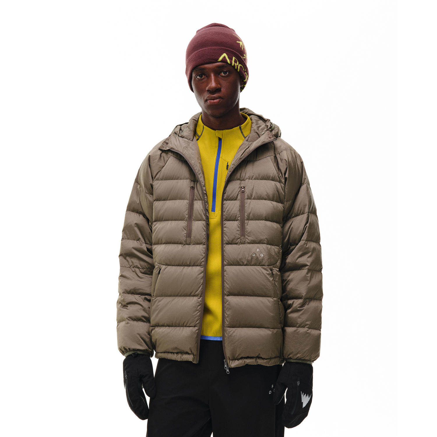 FPA新款排骨双拉链轻薄羽绒服男女款秋冬加厚宽松保暖连帽外套