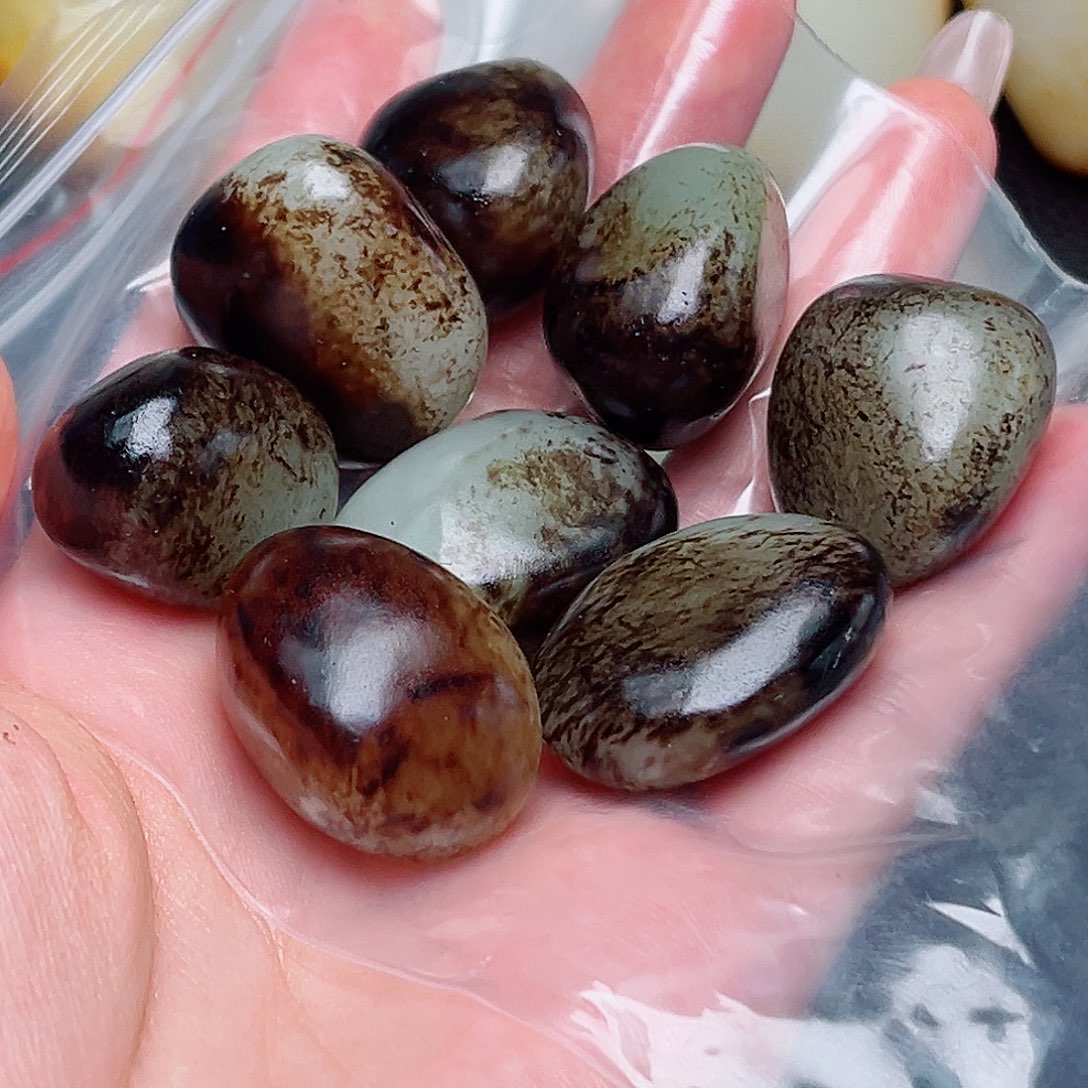 和田玉未镶嵌挂件夜**雨