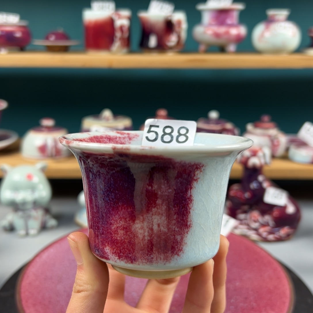 瓷片微瑕主人杯纯手工