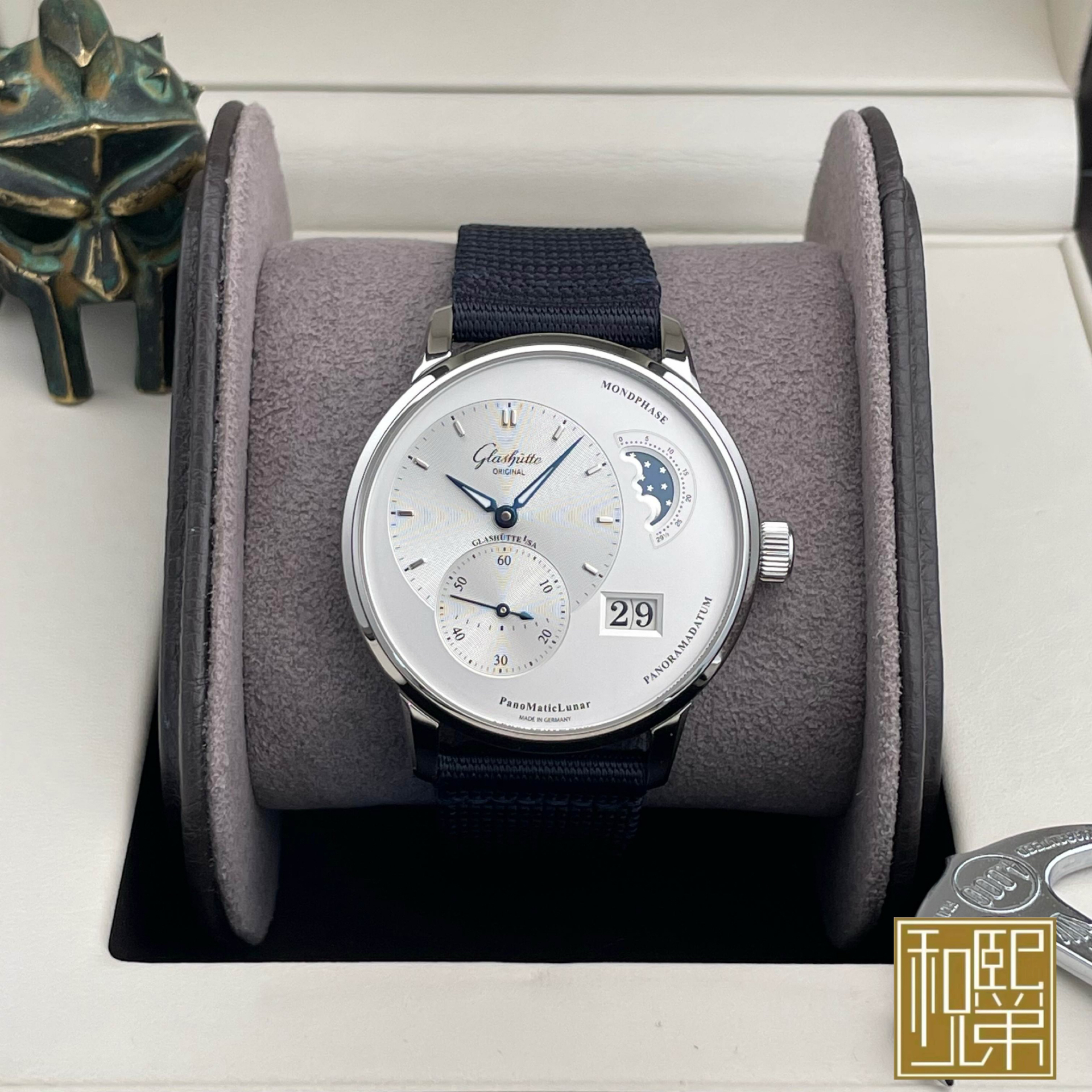 全新未使用 Glashutte/格拉苏蒂 偏心/1-90-02-42-32-64/24全/40