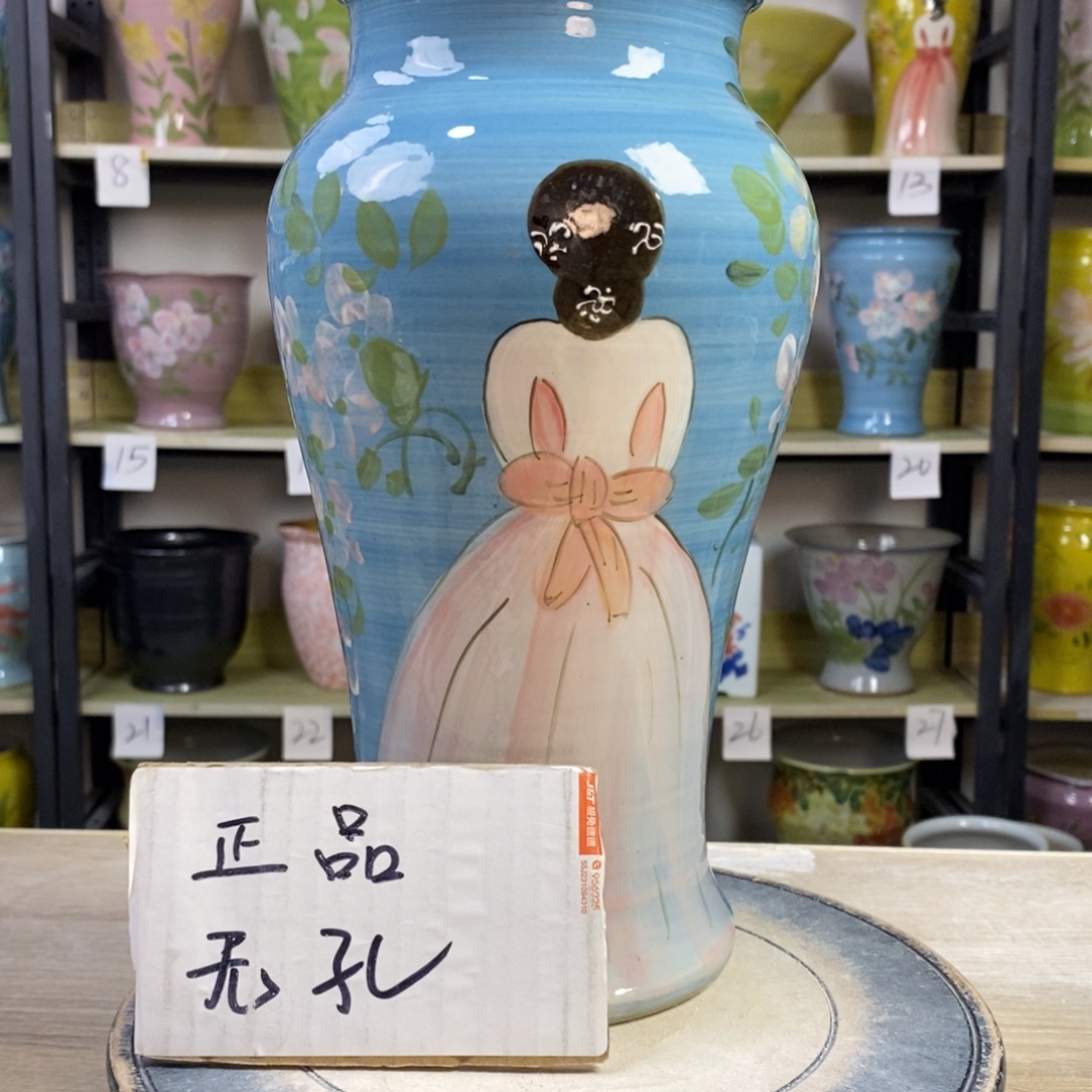 景德镇手工手绘陶瓷花盆
