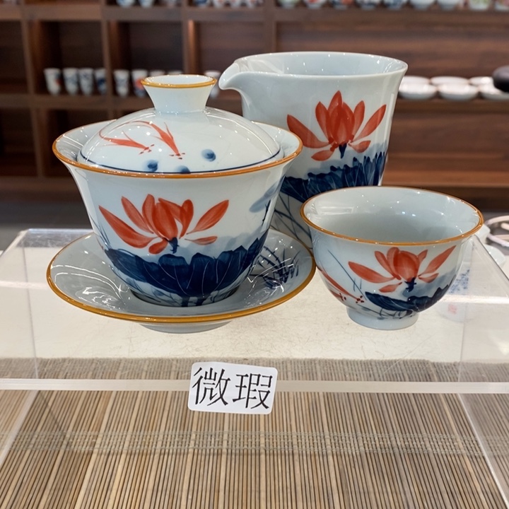 釉下老陶泥手工绘制