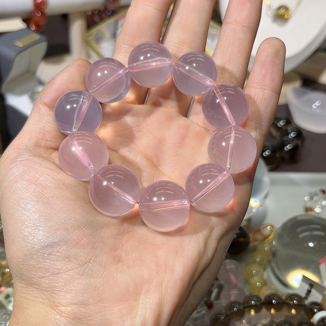 【闪购商品】水晶手链未镶嵌T*粉水晶