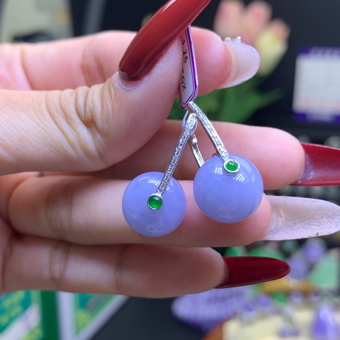 翡翠颈饰18K金镶嵌天然