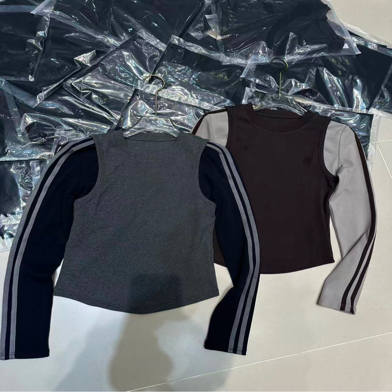 南油特价小众假两件长袖小T