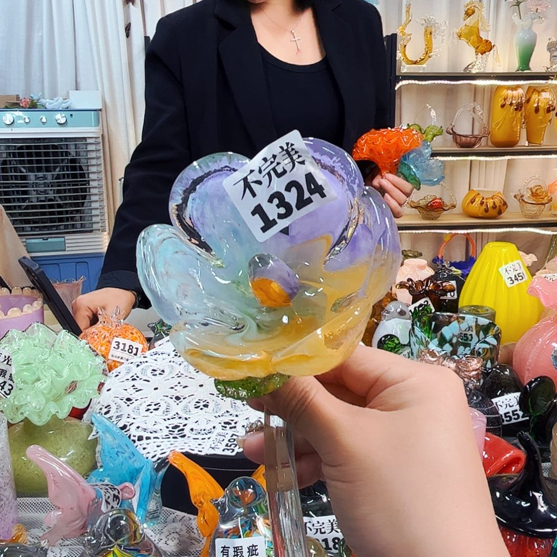 樱花1324家悦美居琉璃摆件瑕疵