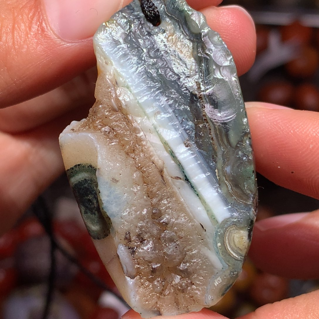 未镶嵌玛瑙/玉髓珠宝半成品