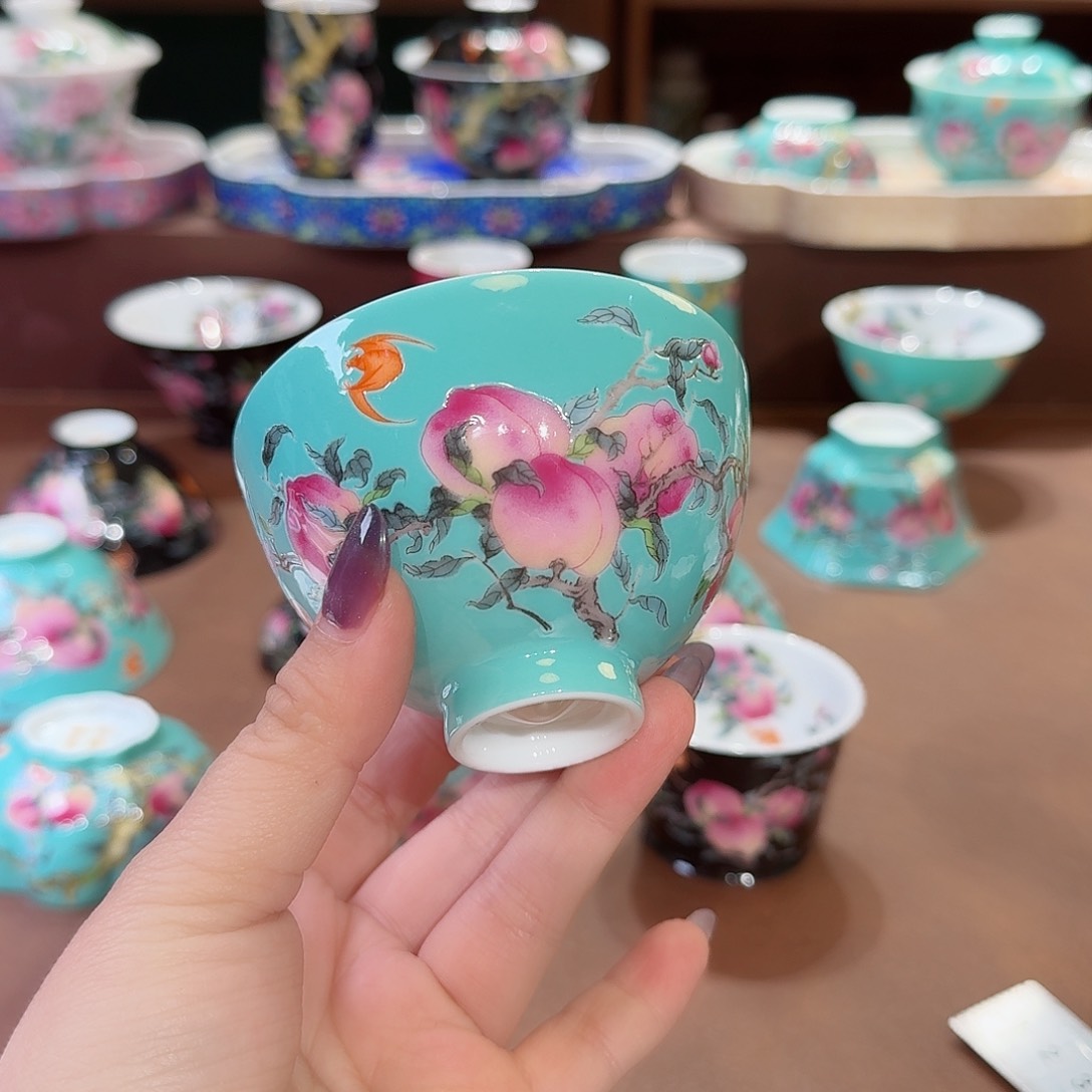 珐琅彩主人杯茶具套装