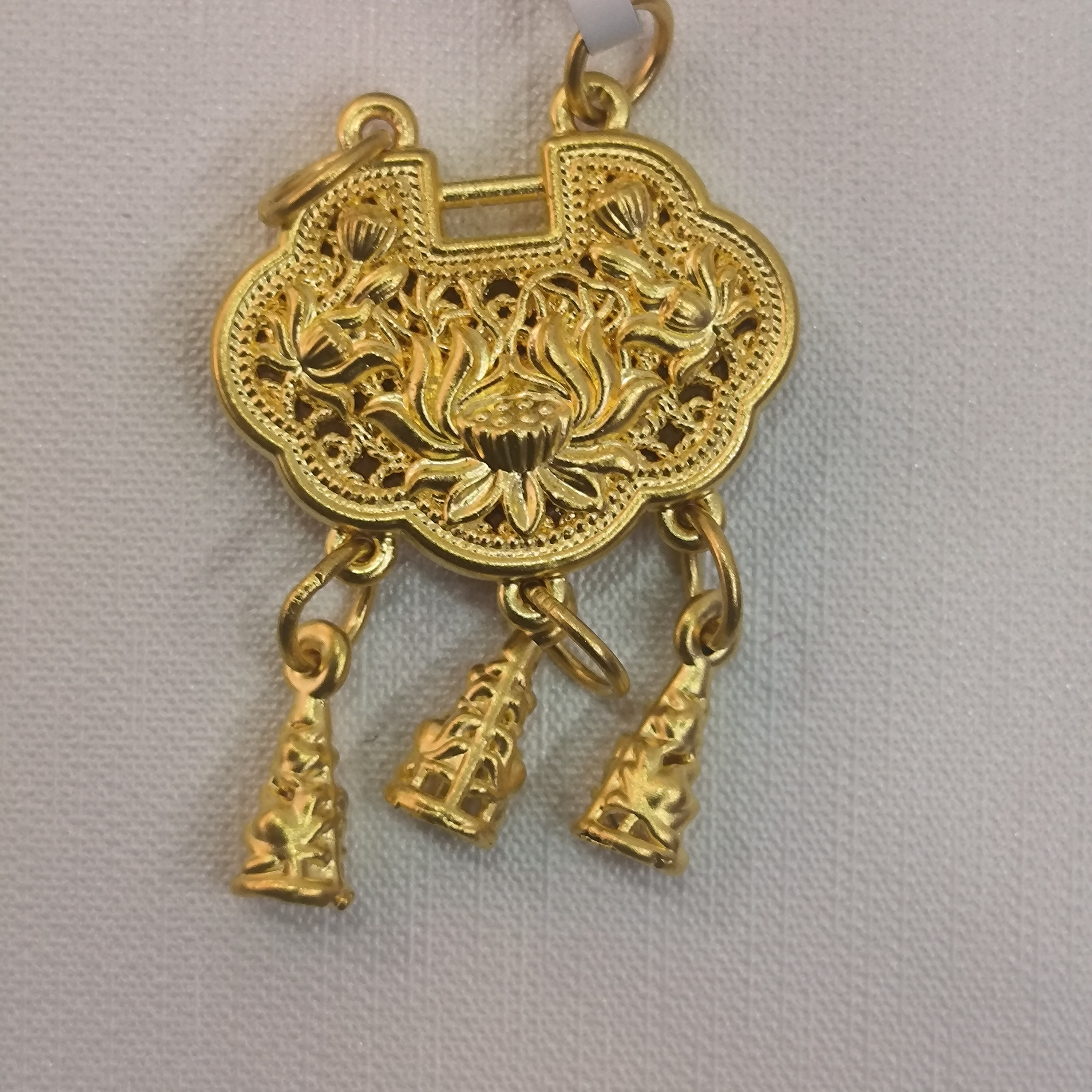 【莹莹专享】足金999 璎珞锁 GP 2.44 攒金有道