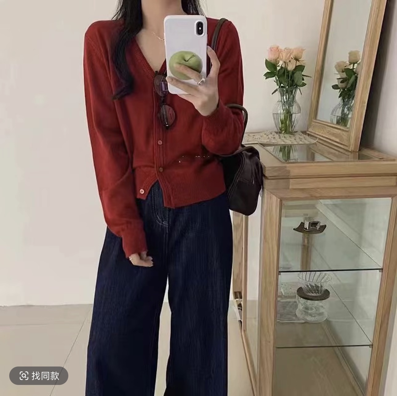 晴晴衣橱--显瘦轻奢百搭上衣女外套春秋洋气针织打底韩版