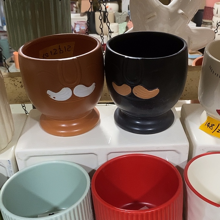 摆件陶盆有孔 微瑕介意勿拍