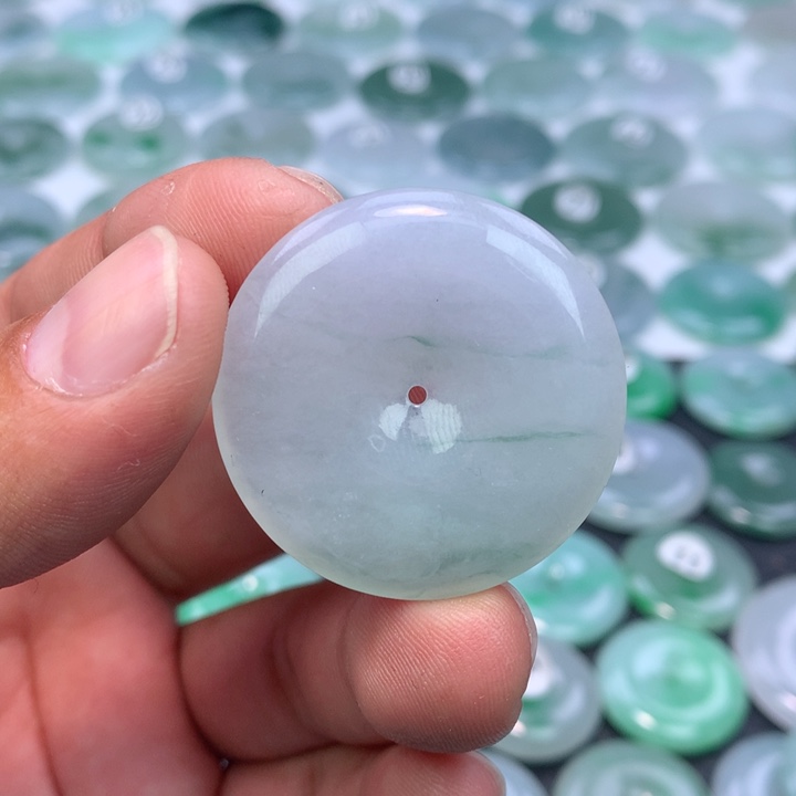 颈饰未镶嵌翡翠缅甸天然A货翡翠34.8-5.7