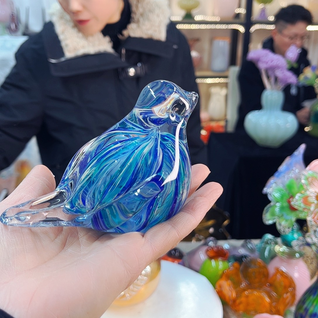 鸟 新年琉璃工艺品福利