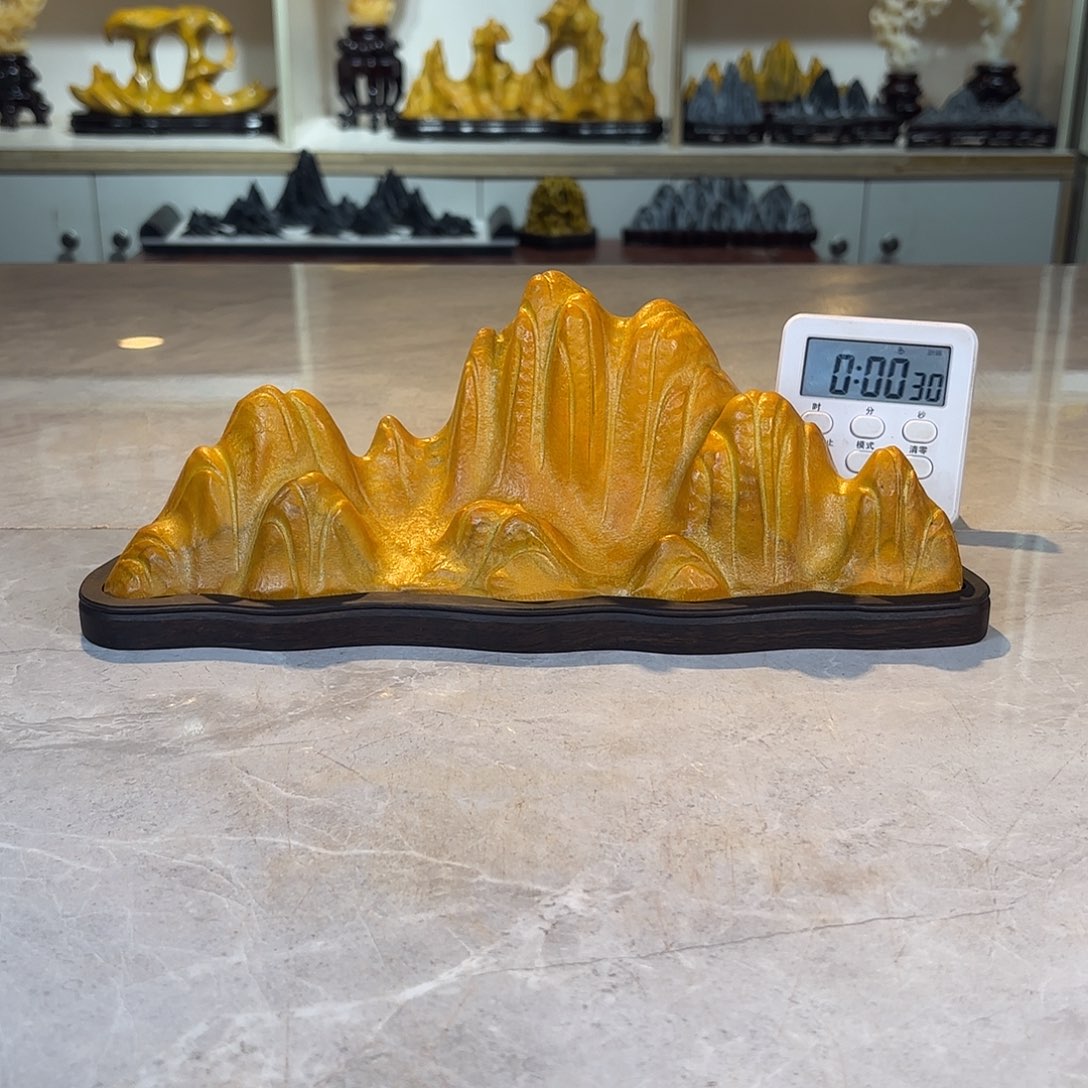 老***曾陶灵璧石手工雕刻奇石摆件