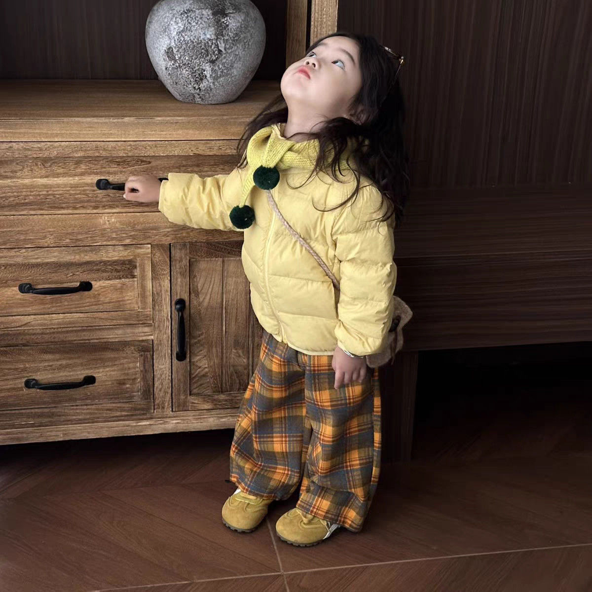 女童棉衣2025新款冬季夹棉外套儿童洋气保暖棉服小童韩版加绒套装