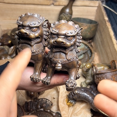 铜制工艺把玩摆件