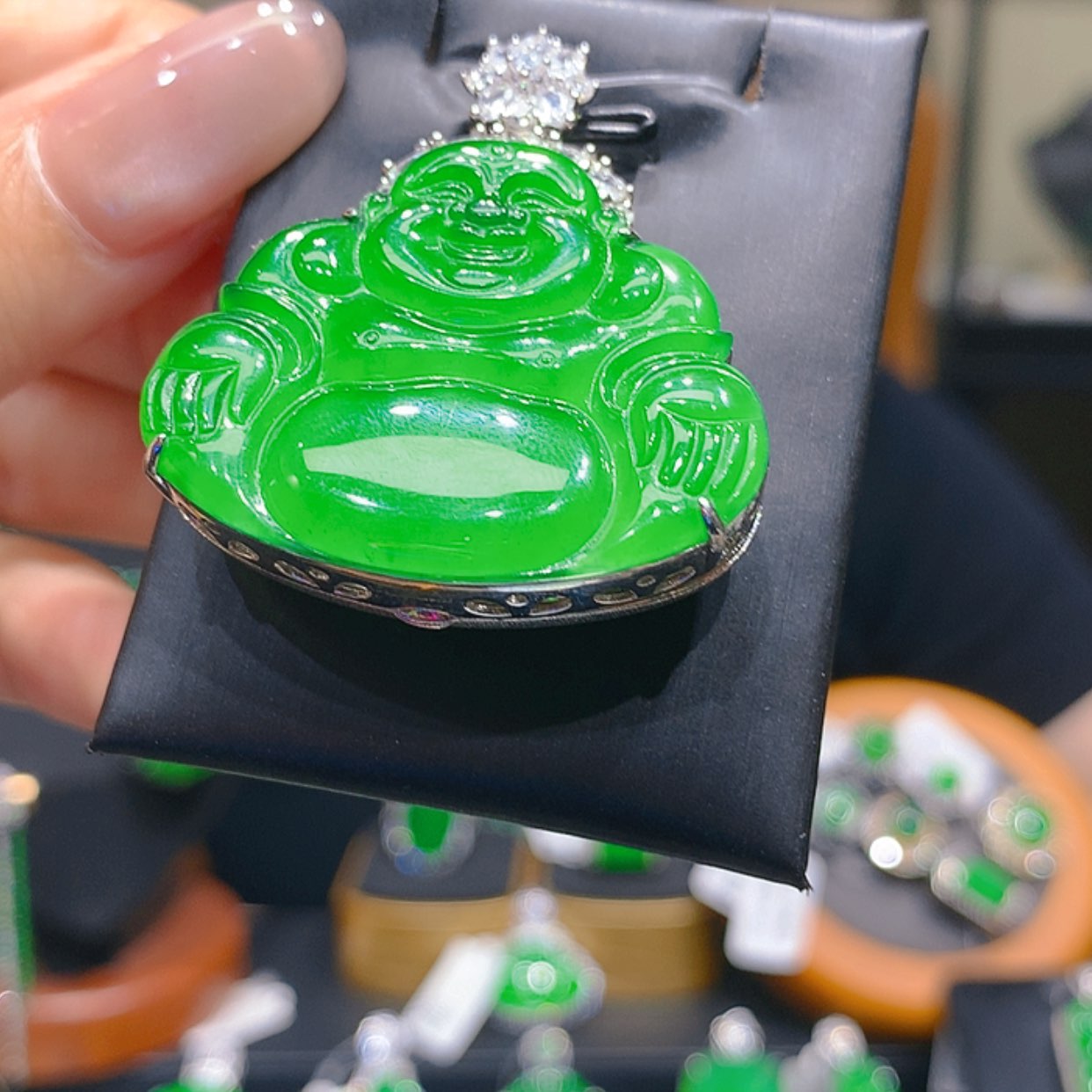 【闪购商品】翡翠银S925镶嵌颈饰3柒姐
