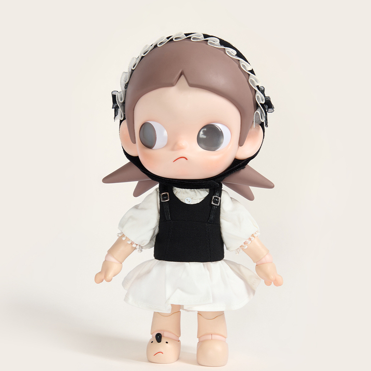 女仆嘎·万圣节Zisga娃衣1/8小六1/6BJD通穿白色连衣裙淑女可爱