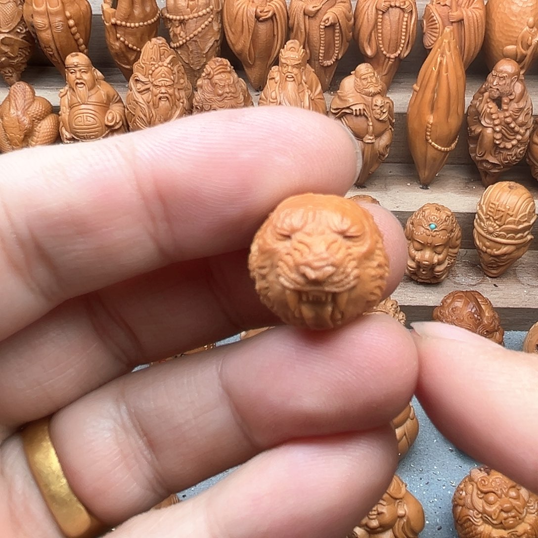 猴头核桃吊坠18虎头