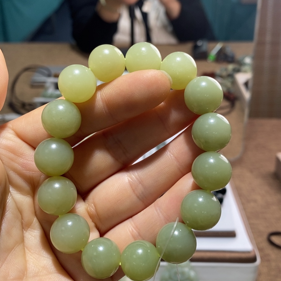 和田玉未镶嵌手链114