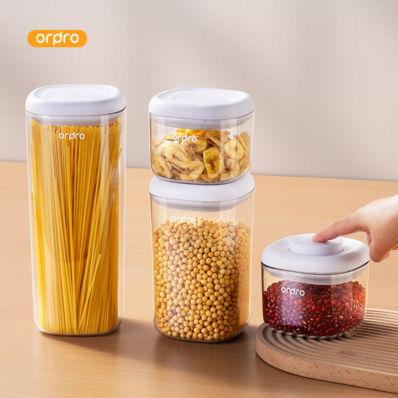 按压密封罐食品接触五谷杂粮密封罐冰箱干货厨房存储防潮收纳盒