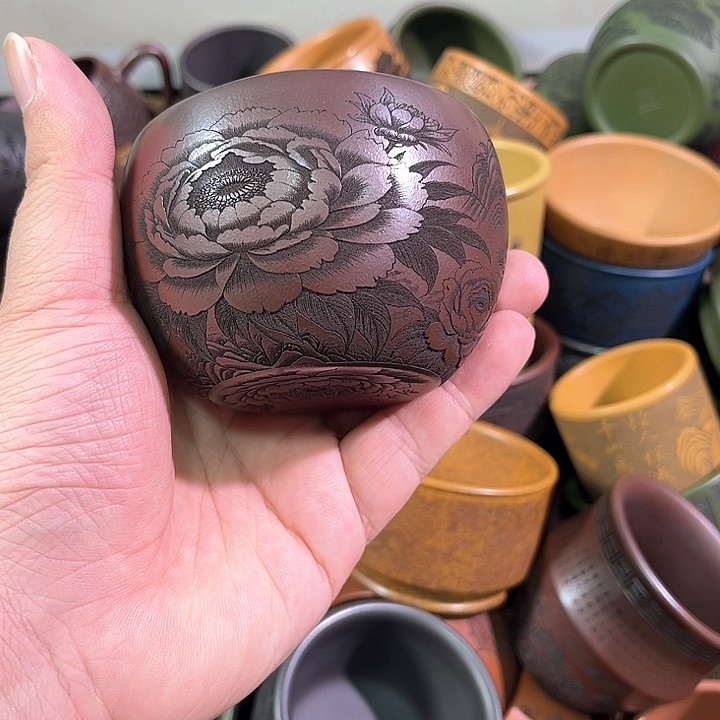 茶杯紫砂全手工紫砂主人杯