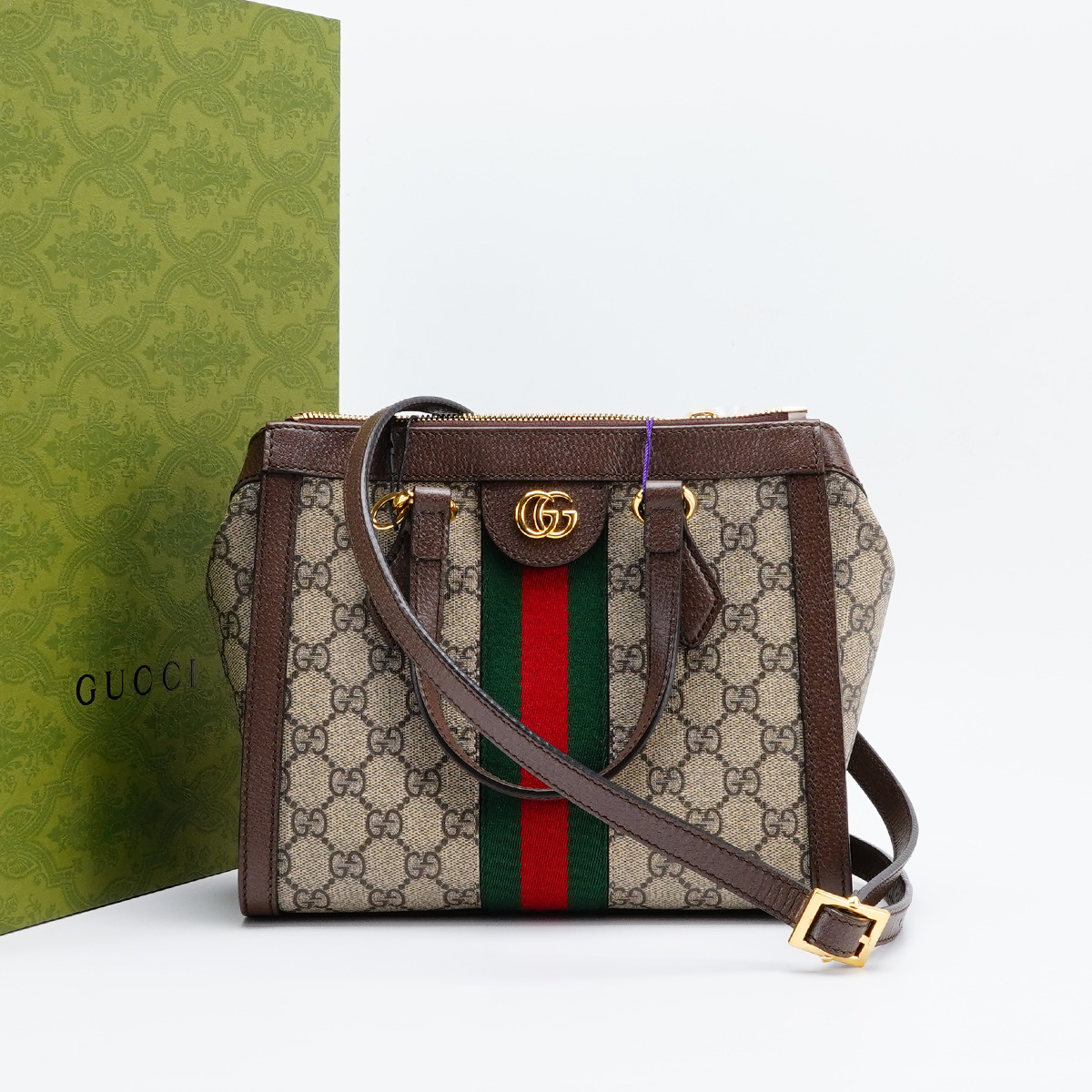 95新 GUCCI/古驰 【诗诗】ophidia托特包小号/BG22006893/