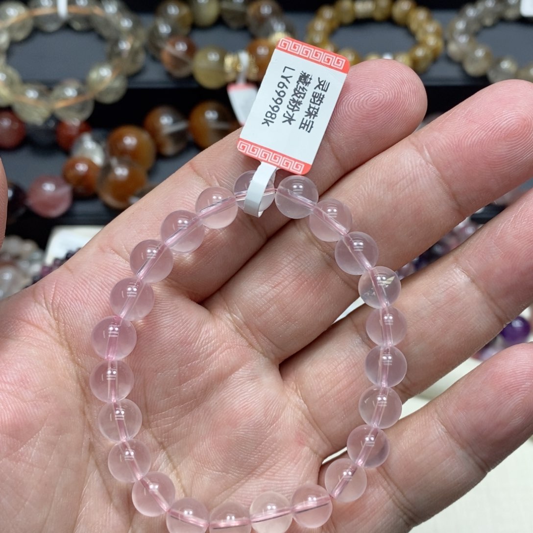 未镶嵌手串水晶用****0粉水晶8