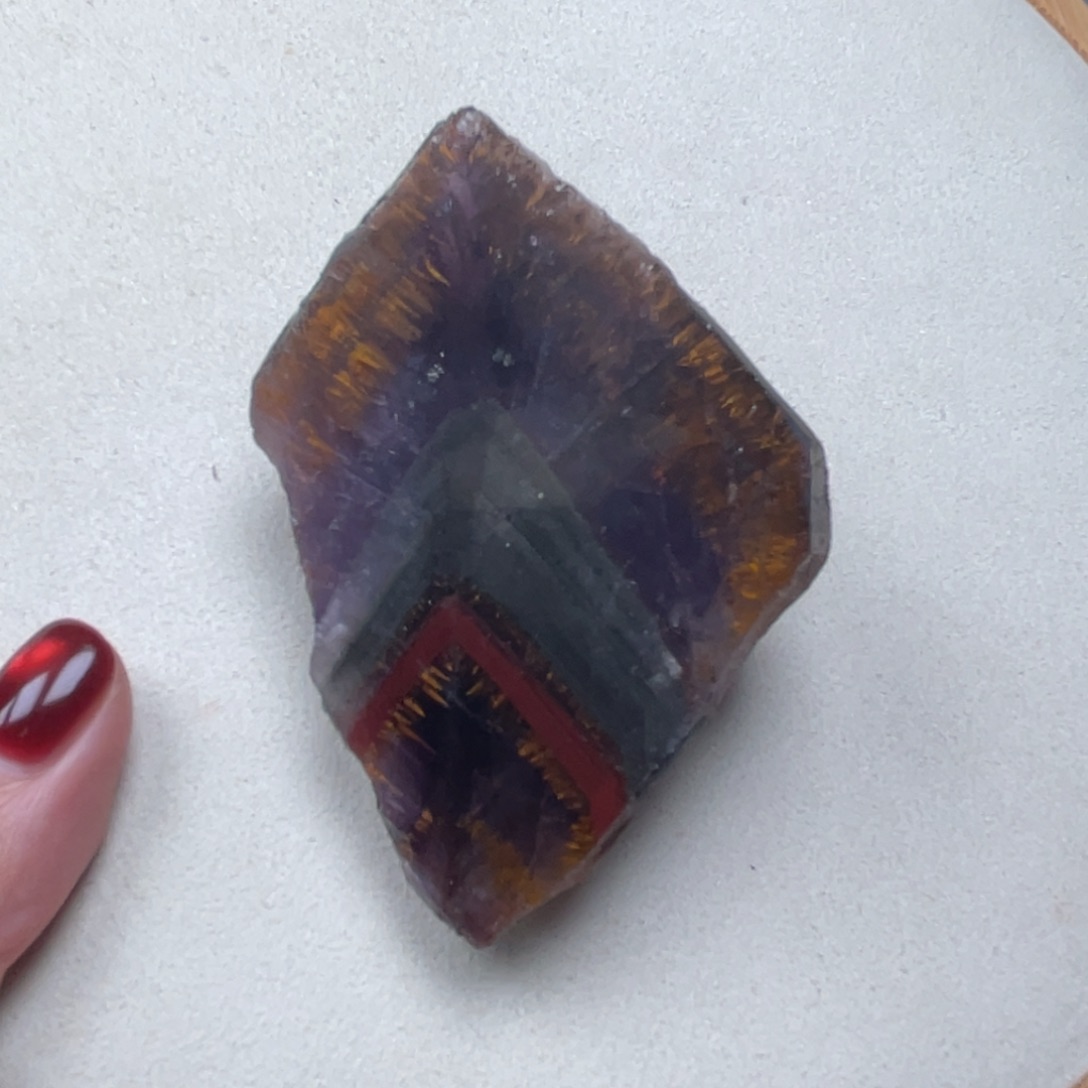 水晶珠宝半成品未镶嵌极光23四色原石 113.4g