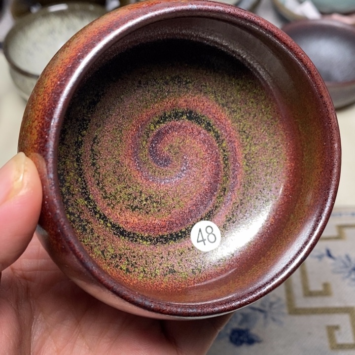 茶盏盏心茶器放漏了