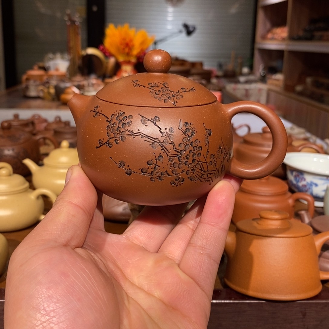 紫砂茶壶龙宝砂紫泥西施壶200cc