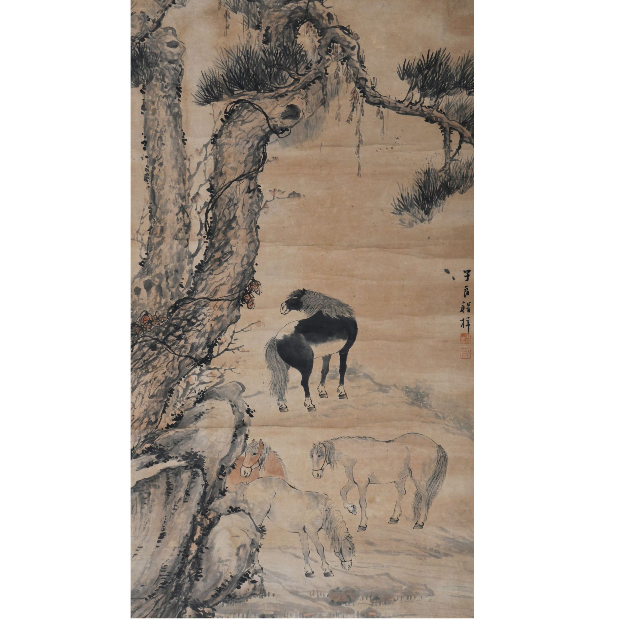 LOT.026程子良【马】纸本立轴B0502-007预展