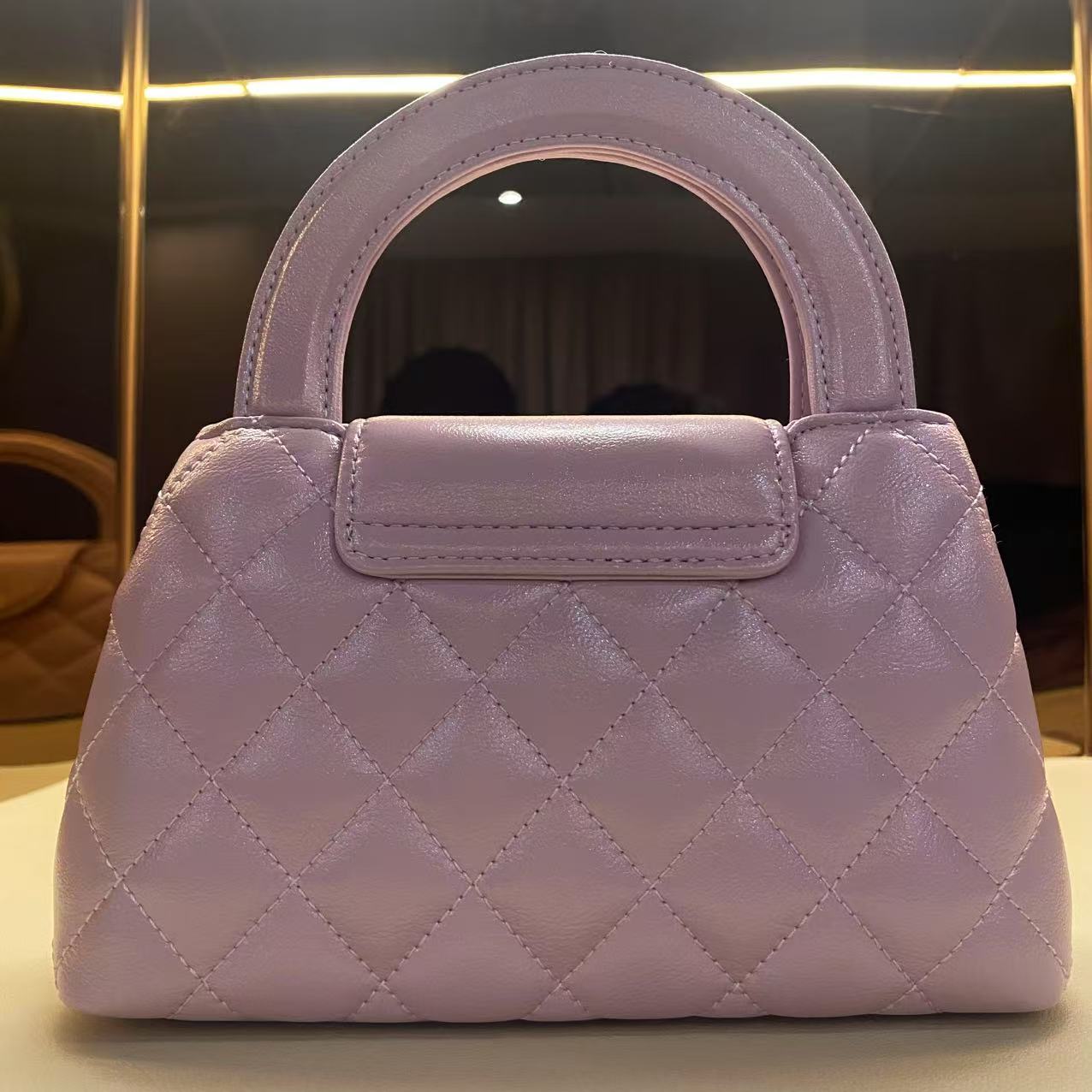 手工真皮包-GN017-小K-香-紫