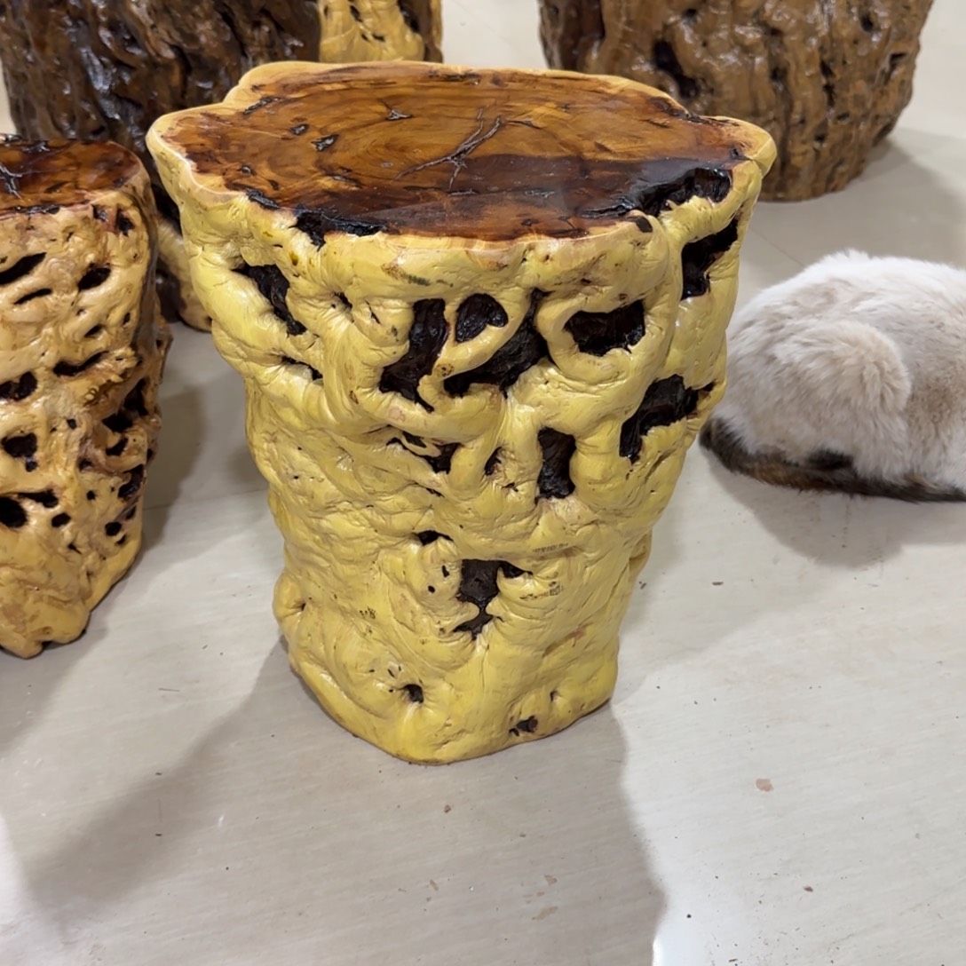 叶***佬龙纹鸡心枣木手工艺品 