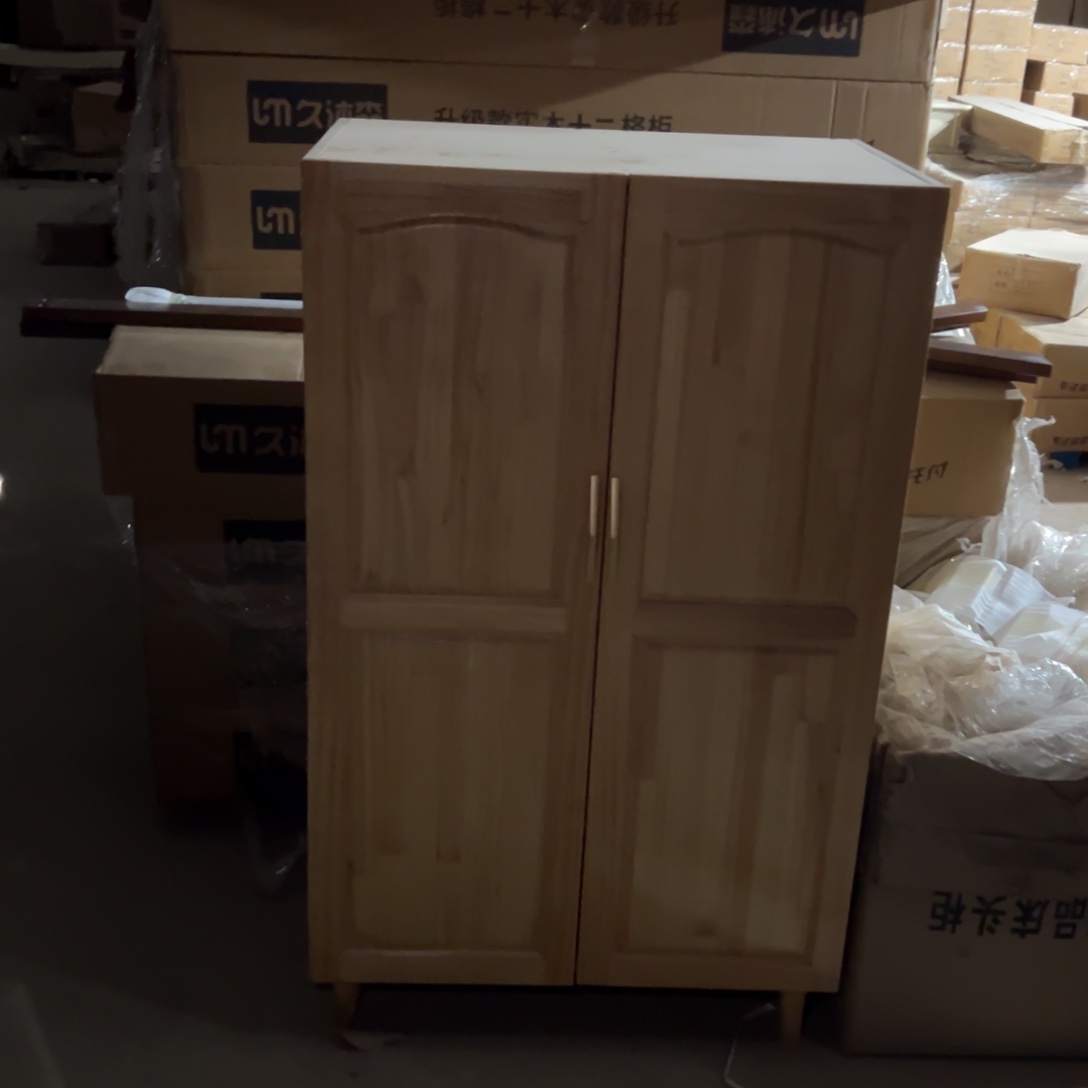 实木抽屉款儿童衣柜