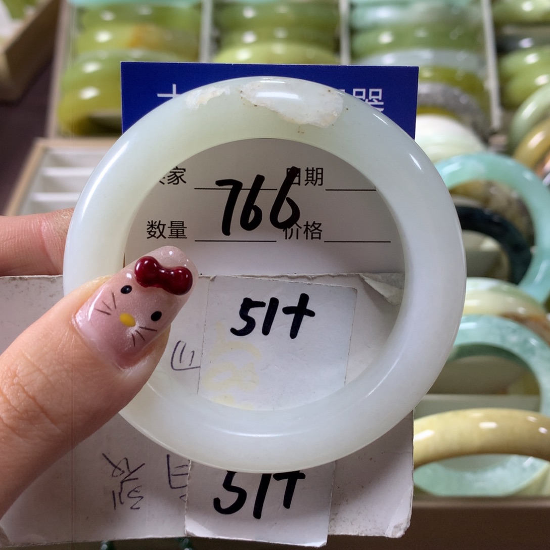 蛇纹石玉手镯未镶嵌766