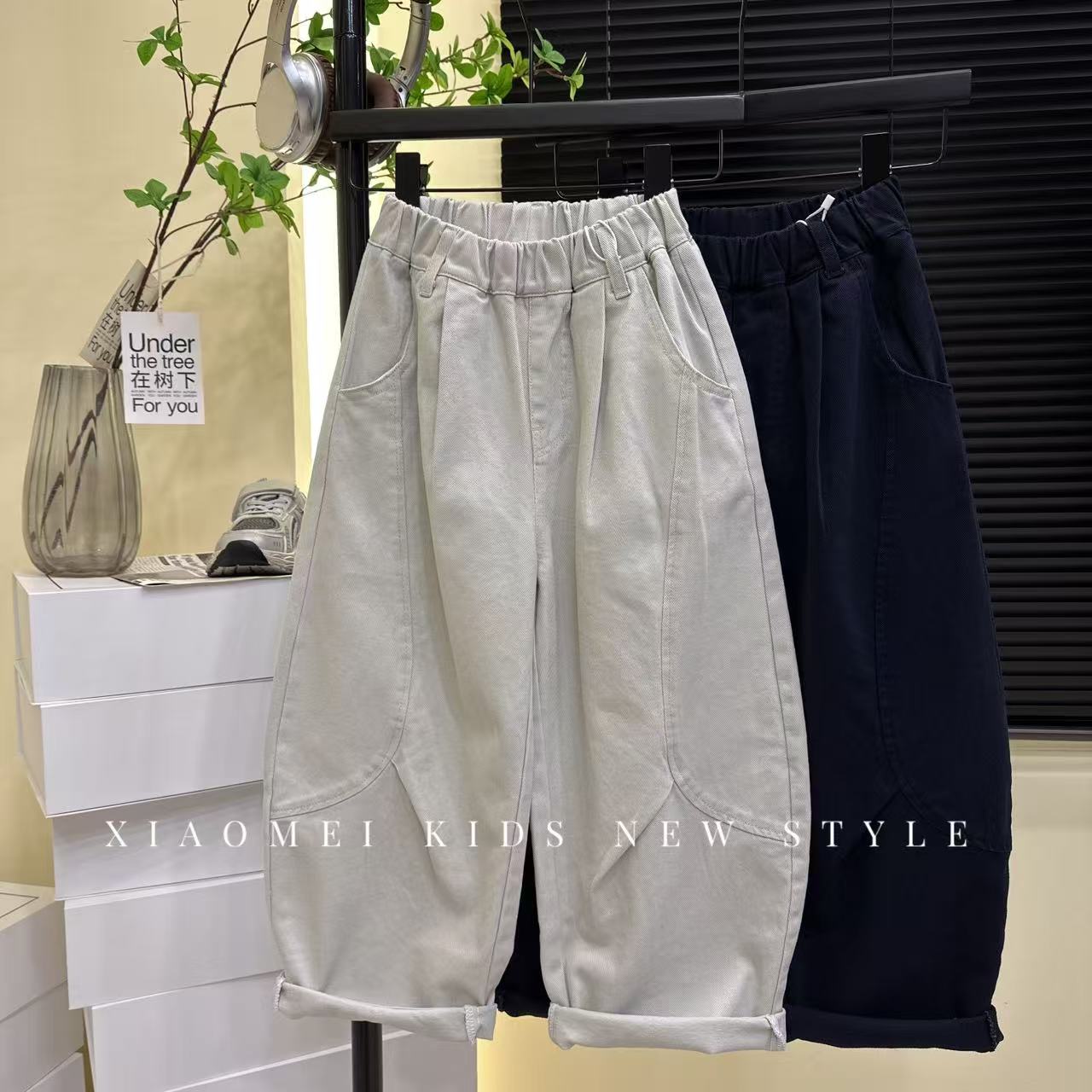 【2025秋季新款】男童裤子女童休闲裤中大童时尚韩版国潮新风潮酷