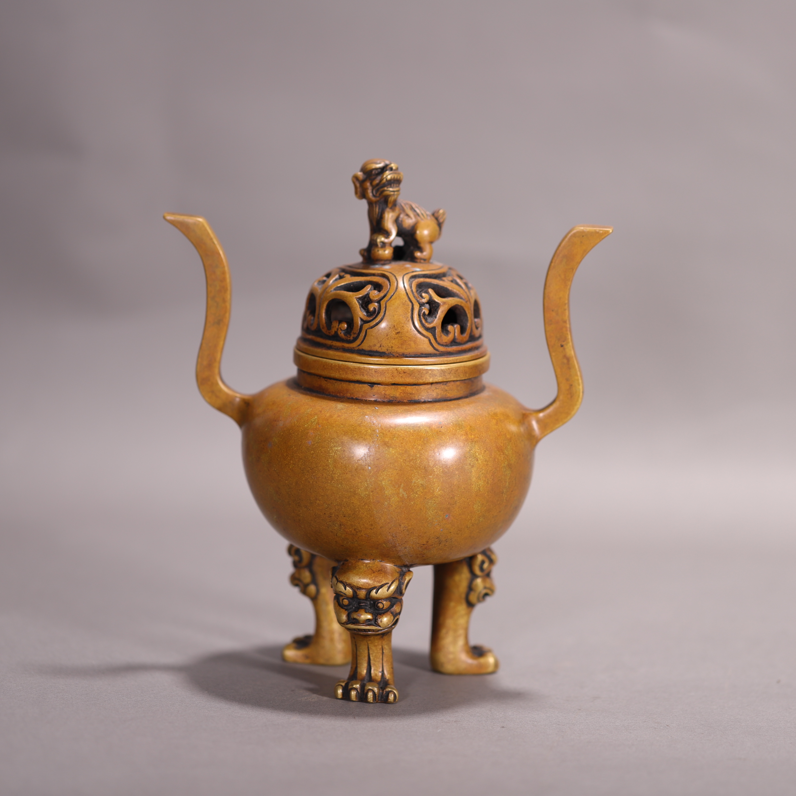 lot21 DY4421 清代 朝冠熏炉