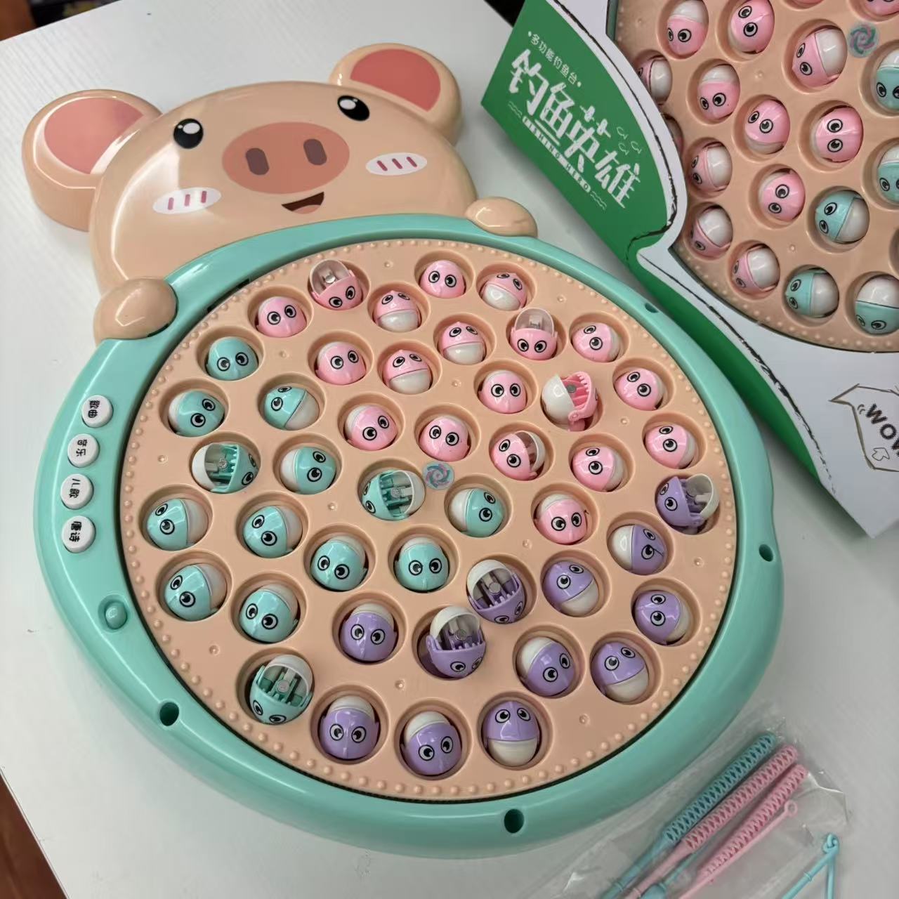音乐早教多功能磁性钓鱼电动益智玩具