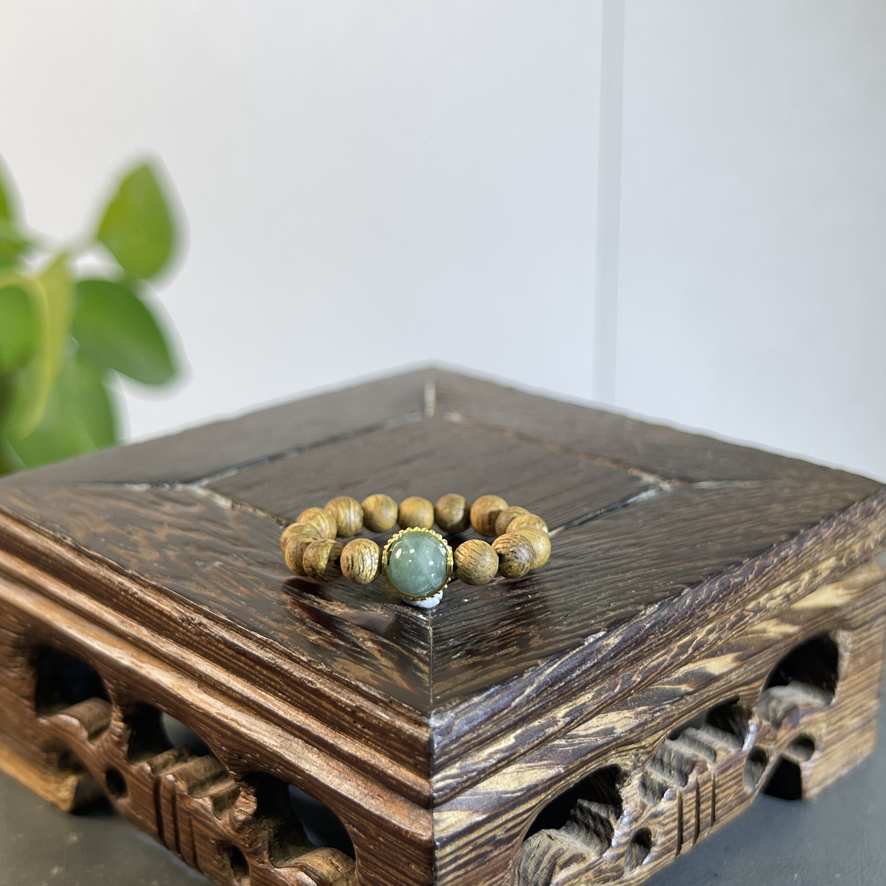 ZYCX-5478 海南棋楠戒指0.5g 约：15颗*4mm