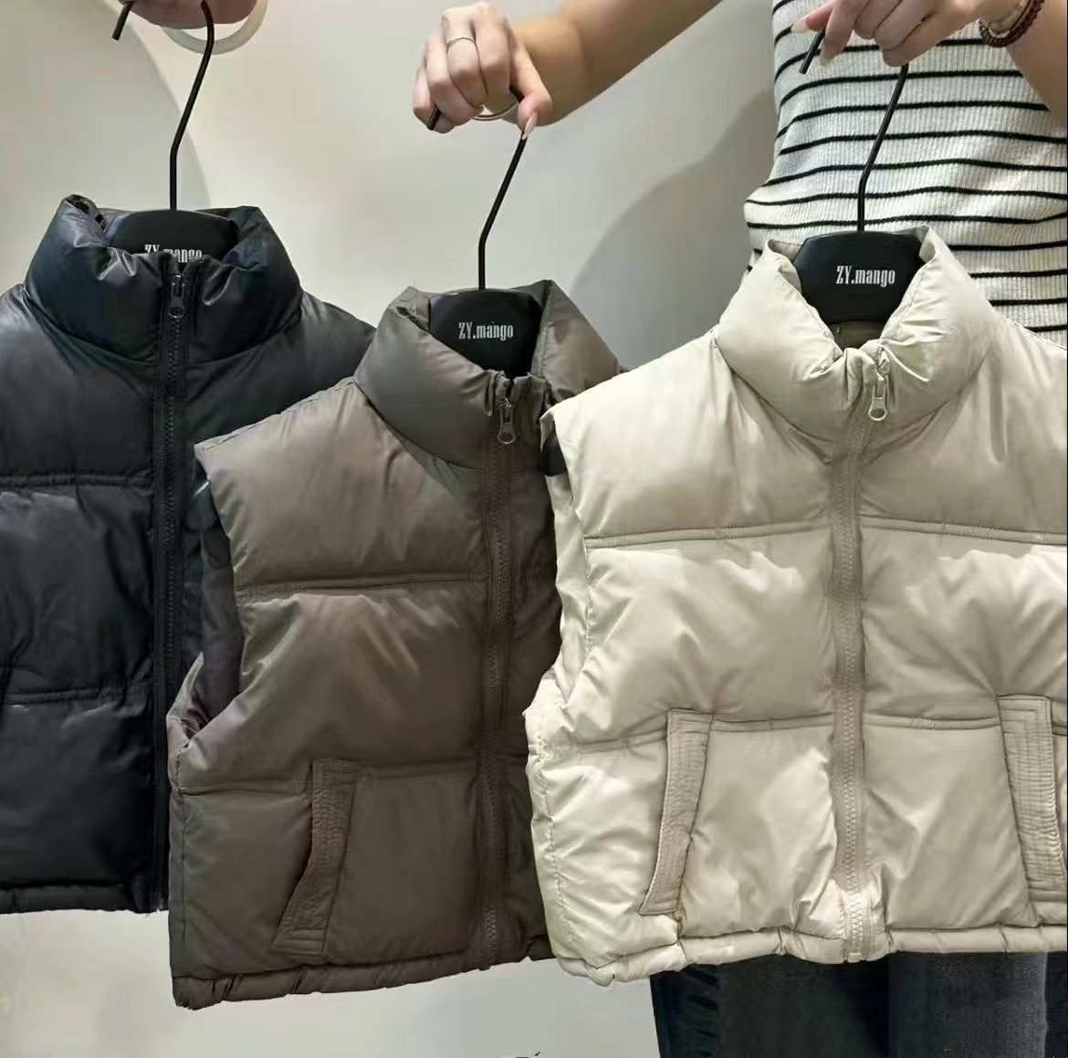 【免洗棉马甲】2025马甲加厚韩版时尚百搭冬季立领洋气男童女童