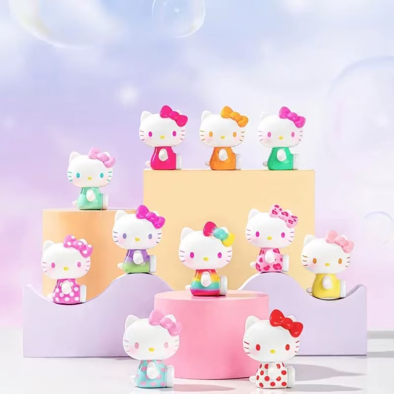 正品TOPTOY三丽鸥HelloKitty夏日彩虹糖系列萌粒盲袋凯蒂猫公仔